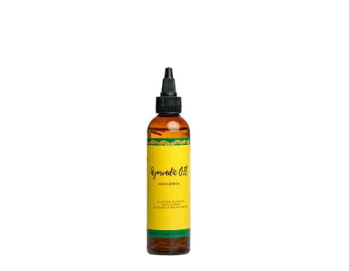 Ayurvedic Hair Growth Oil w/Neem, Fenugreek, Amla, Brahmi, Horsetail, Rosemary and Neem