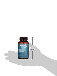 Amazon Brand - Revly Collagen Complex with Hyaluronic Acid, 90 Capsules, 3 Month Supply, Satisfaction Guaranteed