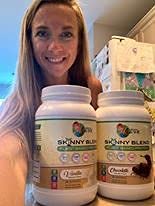 Skinny Jane Skinny Blend | Delicious Plant Based Protein Shake | Vegan Powder | Low Carbs Keto Friendly | Non GMO | No Soy, Gluten, Dairy and Egg Free | BCAAs (Vanilla, 2 Pound)