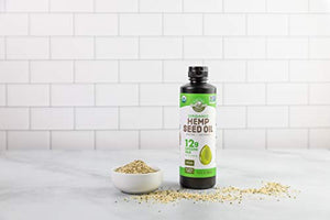 Manitoba Harvest Organic Hemp Oil, Cold Pressed, 12g of Omegas 3&6 Per Serving, Non-GMO, 16.9 Fl Oz