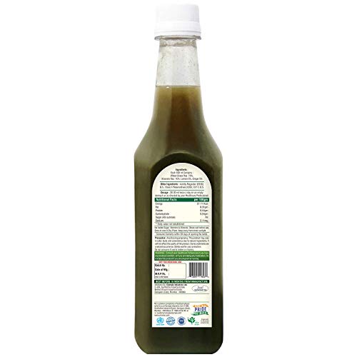 UMANAC Wheatgrass Juice with Lemon, Ginger, Aloe vera, Natural detoxifier, Immunity Booster, Rich in nutrients, Vitamin C, high fiber, improves digestion, helps in weight loss-500ml/ 16.9fl oz