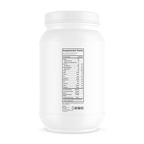 Plant Protein | 100% Vegan, Plant-Based Protein Powder, Pea Protein, Hemp Protein, Sacha Inchi, Pumpkin Seed, Quinoa, 21G Protein, 25 Servings Chocolate Cake Flavor