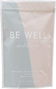 Be Well by Kelly - Swedish Grass-Fed Beef Protein Powder - Paleo and Keto Friendly, Dairy-Free & Gluten-Free - Low Carb Protein Powder with BCAAs & Collagen - 24g Protein (Chocolate - 30 Servings)