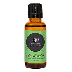 Edens Garden Hemp Essential Oil, 100% Pure Therapeutic Grade (Undiluted Natural/ Homeopathic Aromatherapy Scented Essential Oil Singles) 30 ml