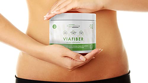 Viafiber Organic Prebiotics, L Glutamine Powder, Vegan Fiber Powder for Gut Health, Leaky Gut Repair Powder, Prebiotics, Acacia Fiber,IBS Support,Gut Health Supplements for Women and Man (17.2)