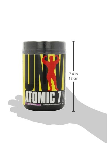 Universal Nutrition - Atomic 7 Enhanced BCAA Supplement - 8g BCAA with 2g Glutamine, 1g Citrulline Malate, 500mg L-Taurine - Groovy Grape - 70 Servings