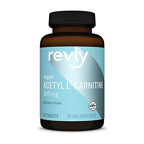 Amazon Brand - Revly Acetyl L-Carnitine, 500 mg, 100 Tablets, Vegan