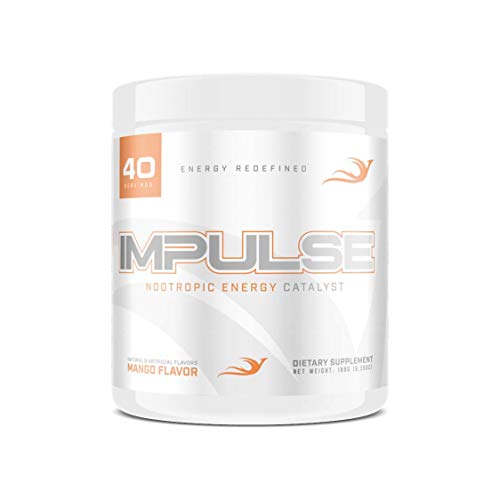 Reforged Impulse ─ Nootropic Energy Drink ─ Cognitive Enhancer and Energy Booster ─ W/CDP-Choline, Huperzine A, N-Acetyl L-Tyrosine, Caffeine ─ Mango, 40 Servings