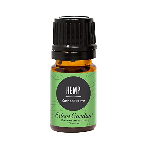 Edens Garden Hemp Essential Oil, 100% Pure Therapeutic Grade (Undiluted Natural/ Homeopathic Aromatherapy Scented Essential Oil Singles) 5 ml