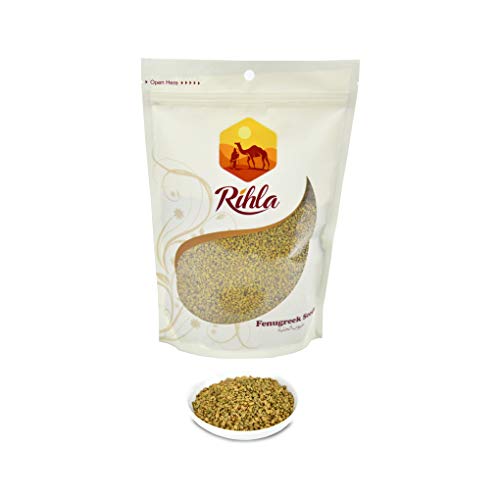 Superfood Natural Fenugreek Seeds (Trigonella foenum-graecum) - Rihla's Superfoods - 1.1lb (500g)