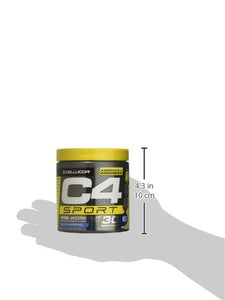 C4 Sport Pre Workout Powder Blue Raspberry - NSF Certified for Sport + Preworkout Energy Supplement for Men & Women - 135mg Caffeine + Creatine Monohydrate - 30 Servings