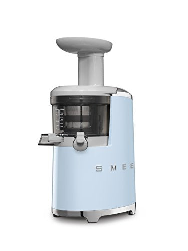 Smeg SJF01PBUS 150W 50's Retro Style Aesthetic Slow Juicer, Pastel Blue