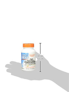 Doctor's Best DRB-00107 High Absorption Curcumin From Turmeric Root with C3 Complex & BioPerine 500mg (120 Capsules)