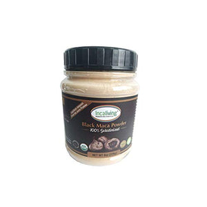 Black Maca Powder by Incaliving * 100% USDA Organic * 100% Gelatinized * Authentic Peruvian MACA from The Andes of Peru