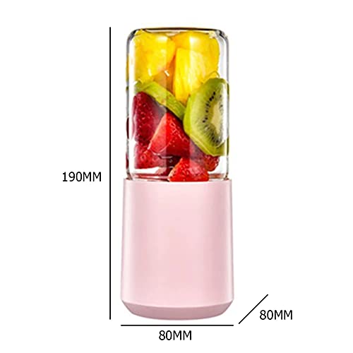 280mL Electric Juicer Lemon Juice Extractor USB Rechargeable Portable Mini Food Blender Juice Maker Mixer Machine Quick Juicing (280ml Green)