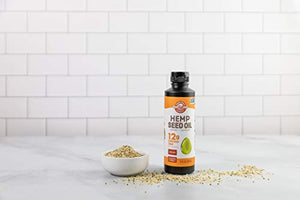 Manitoba Harvest Hemp Seed Oil, 12g of Omegas 3&6 Per Serving, Non-GMO, Vegan, Gluten-Free 12 Fl Oz