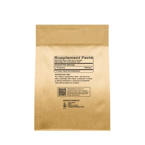 Pure L-Theanine Powder (8oz) Gluten-Free, Sustainably Sourced