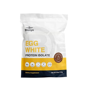 Blonyx Egg White Protein Isolate Powder - Chocolate Milk Flavor, Gluten Free, Lactose Free, All Natural Ingredients - 1.63 lbs