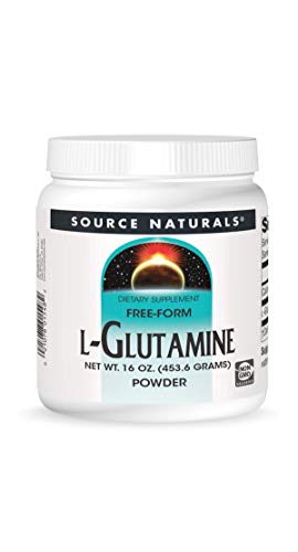Source Naturals L-Glutamine Powder - Free Form Amino Acid That Supports Metabolic Energy - 16 oz