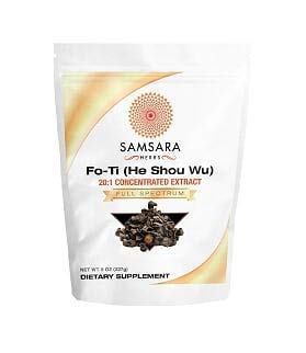 Samsara Herbs Fo-Ti Extract Powder (8oz/227g) (He Shou Wu) - 20:1 Concentrated Extract