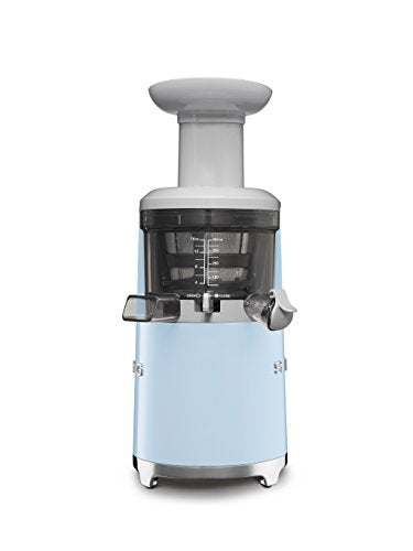 Smeg SJF01PBUS 150W 50's Retro Style Aesthetic Slow Juicer, Pastel Blue
