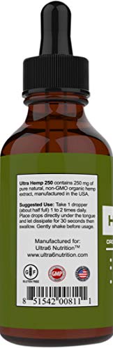 100% Pure Hemp Oil for Pain Relief - Best Selling Hemp Extract Helps with Anxiety Relief, Stress Relief, Arthritis Pain Relief – A Hemp Seed Oil, Natural Hemp Oil + Anxiety Oil. Made in USA