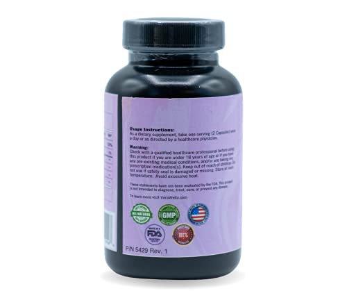 VeraWella Lactation Support | Breastfeeding Supplement with Fenugreek & Milk Thistle - Herbal Breastfeeding Postnatal Support to Increase Breastmilk Supply - 60 Capsules