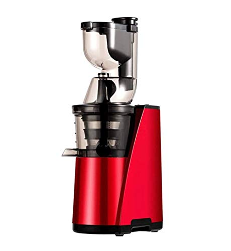 ZOUSHUAIDEDIAN Juicer, Slow Masticating Juicer Machine, Cold Press Juicer Extractor Easy to Clean, Quiet Motor, Reverse Function Anti-Clogging, with Brush (Multifunctional Juicer) (Color : Red)