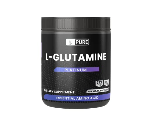 Pure Organic Ingredients L-Glutamine Powder, (12 oz), Natural Amino Acid, Flavorless, Always Pure