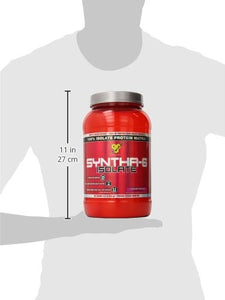 BSN SYNTHA-6 Isolate Protein Powder, Whey Protein Isolate, Milk Protein Isolate, Flavor: Strawberry Milkshake, 24 Servings (Packaging May Vary)