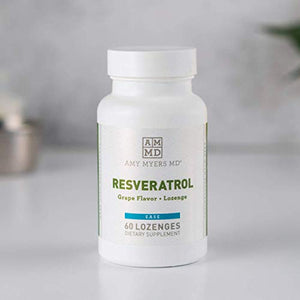 Amy Myers Resveratrol Supplement - Free Radical Scavenger to Support Immune System, Heart Health & Optimal Aging - Antioxidant Supplement to Balance Inflammatory Response & Blood Pressure, 60 Lozenges