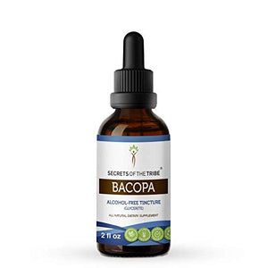 Bacopa Tincture Alcohol-Free Extract, Organic Bacopa (Bacopa Monnieri) Herb 2 oz