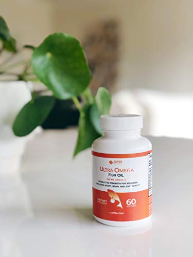 Super Natural Ultra Omega Fish Oil - Omega 3 Fatty-Acids EPA DHA - Supports Brain Increased Function, Supports Nerve and Eye Health 1200mg/720 Omega-3-60 Capsules