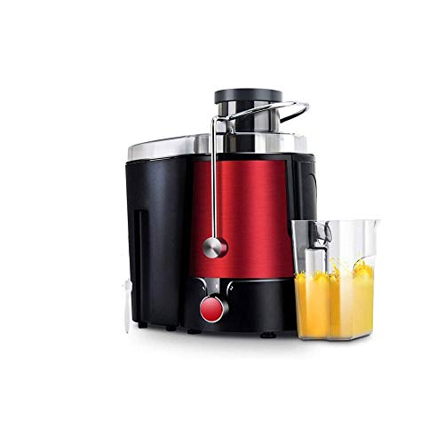 QIN Juicer Machines, Slow Masticating Juicer, Slow Juicer Easy to Clean, Extractor Press Centrifugal Juicing Machine,Wide 3” Feed Chute for Whole Fruit Vegetable (Color : Red)