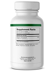 Graminex Wheatgrass Tablets - Natural Immunity, Anti-Aging Support, Boosts Energy, Heart Health, Wellness - Amino Acids, Vitamins, Minerals, Antioxidants Greens Superfood Supplement - 240 Non-GMO Tabs