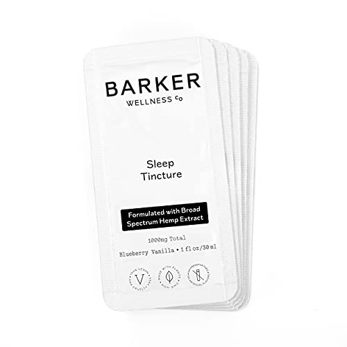 Barker Wellness Sleep Snap Packet｜Relieve Anxiety and Pain, Natural Relaxation, Wellness for Full Body & Mind｜All-Natural Vegan Cruelty-Free (5 Pack of 1mL Packets)