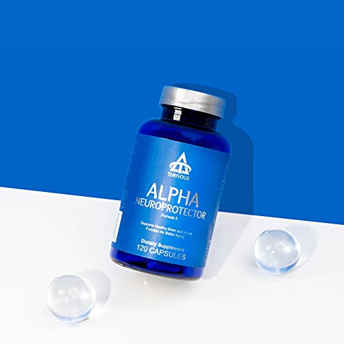 Thrivous Alpha - Enhance Brain & Nerve Function for Better Aging - Advanced Natural Nootropic Supplement: Alpha GPC, Acetyl L Carnitine, R Alpha Lipoic Acid, Ginkgo Biloba, SerinAid Phosphatidylserine