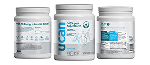 UCAN Keto Energy Powder - Sugar Free Pre Workout Powder for Men & Women with SuperStarch - Non-GMO, Vegan, Gluten Free - Unflavored - 30 Servings