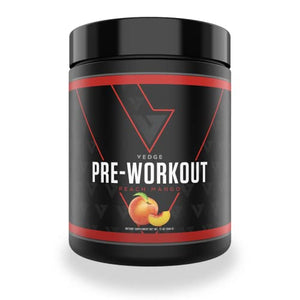 Vedge Nutrition Peach Mango Pre-Workout | Vegan Pre-Workout | Dairy Free, Soy Free, Non-GMO | Long Lasting Energy, No Crash | Caffeine, Citrulline Malate, Nitric Oxide Booster | 40 Servings