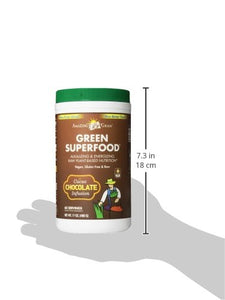 Amazing Grass Greens Blend Superfood: Super Greens Powder with Spirulina, Chlorella, Beet Root Powder, Digestive Enzymes, Prebiotics & Probiotics, Chocolate, 60 Servings (Packaging May Vary)