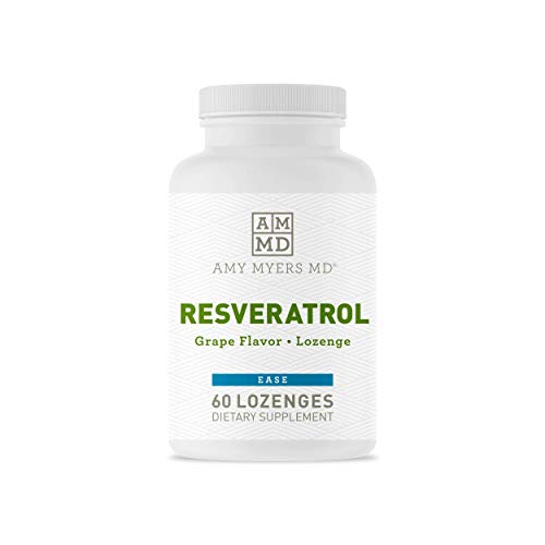 Amy Myers Resveratrol Supplement - Free Radical Scavenger to Support Immune System, Heart Health & Optimal Aging - Antioxidant Supplement to Balance Inflammatory Response & Blood Pressure, 60 Lozenges