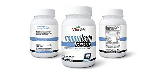 Tranquilexin - Stress & Anxiety Relief - All Natural - Extra Strength with Ashwagandha, Bacopa, Valerian & More - Tranquilene | Zen 60 Vegetal Capsules
