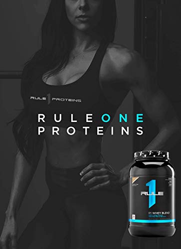 Rule One Proteins, R1 Whey Blend - Cookies & Crème, 24g Fast-Acting Whey Protein Concentrates, Isolates, and Hydrolysates Per Serving, with Naturally Occurring EAAs and BCAAs, 2 Pounds, 28 Servings