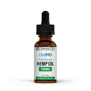 750mg 1oz/30mL Pure Organic Premium Hemp Oil Tincture Drops for Pain Relief Anxiety Sleep Mood Stress Support 100% USA Grown Hemp Extract (Orange)