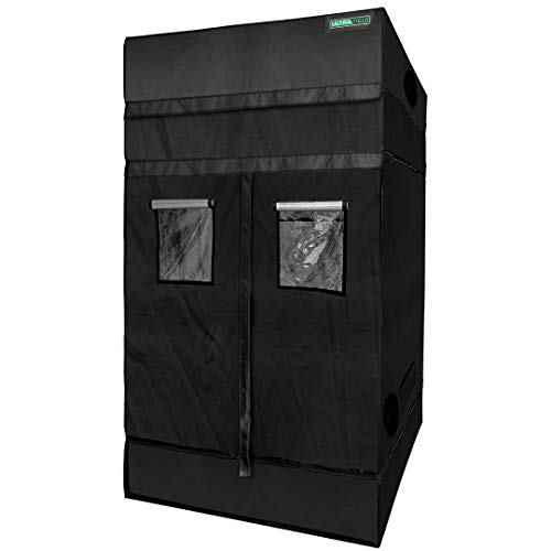 ULTRA YIELD 48"x48"x84" + 12" Extension Grow Tent - 1680D Mylar Professional Indoor Growing Tents - Use for Hydroponics Growing System - 4x4