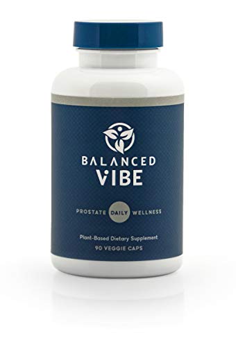 Balanced Vibe Prostate Supplement - Promotes Sleep, Helps Reduce Frequent Urination & Urgency - Made with Proprietary Blend of Saw Palmetto, Pumpkin Seed, Beta-Sitosterol - 90 Caps