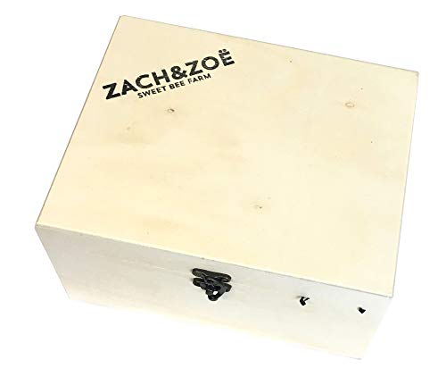 Unfiltered Raw Honey by Zach & Zoe Sweet Bee Farm – (1) Jar of Creamed Honey and (1) Jar of Ginger Honey - Pure Farm Raised Honey with Powerful Anti-oxidants, Amino Acids, Enzymes, and Vitamins!