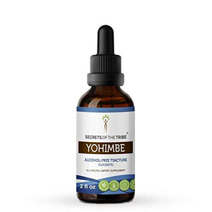 Yohimbe Alcohol-Free Liquid Extract, Wildcrafted Yohimbe (Pausinystalia yohimbe) Dried Bark Tincture Supplement (2 FL OZ)