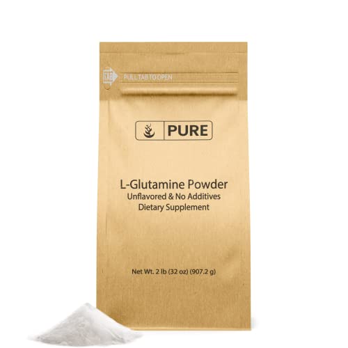 Pure Original Ingredients L-Glutamine (1lb) Alpha-Amino Acid Supplement Powder, Lab-Verified