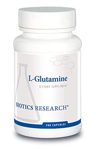 Biotics Research L Glutamine, Gastrointestinal Health, Gut Lining Support, Muscle Repair, Lean Muscle, Antioxidant Activity, Free Form Amino Acid. 180 capsules